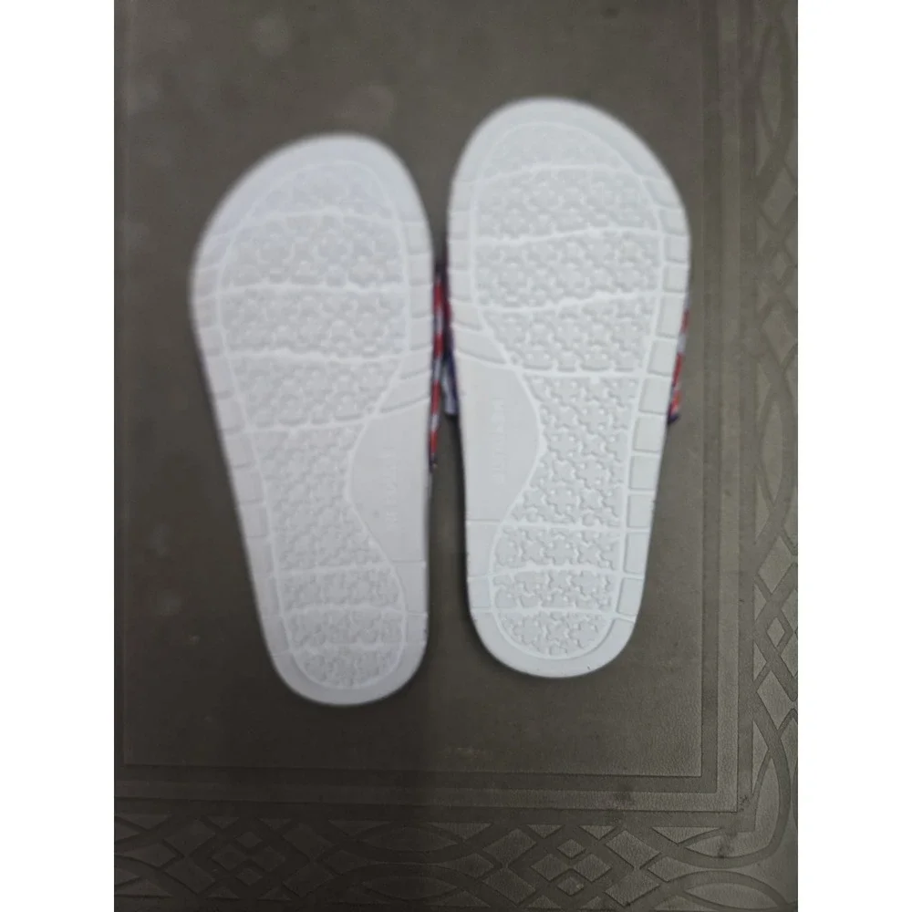 Hey Dude Slide Sandals American Flag Red White Blue Youth Sz 5 - Picture 5 of 5